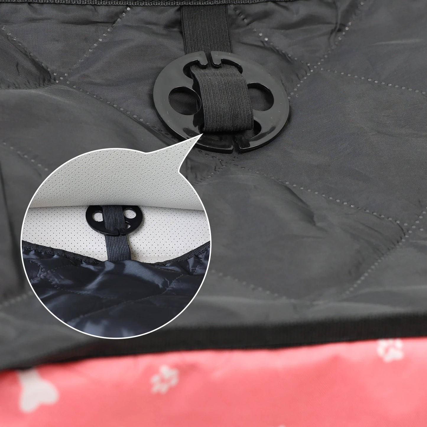 Portable Pet Car Seat with Storage Pockets