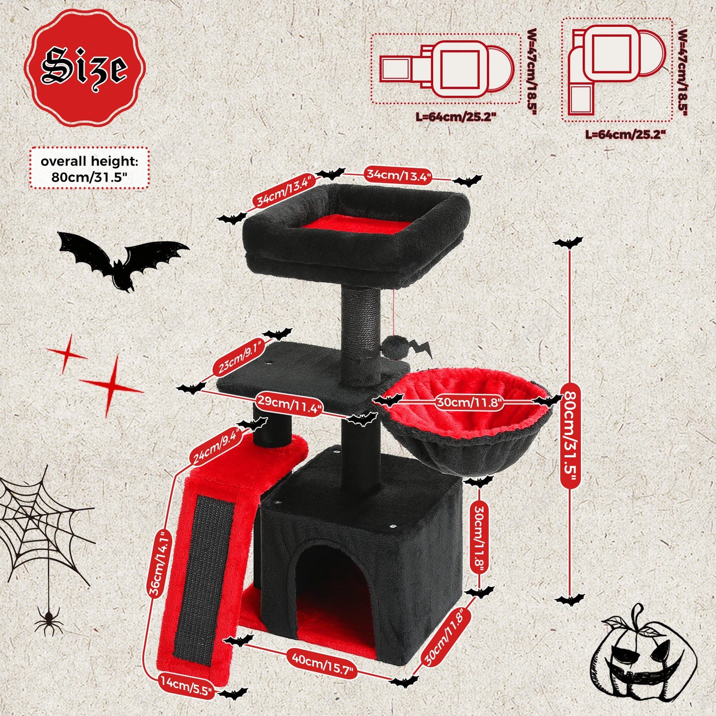 CozyPeaks: 2-in-1 Cat Activity Tower