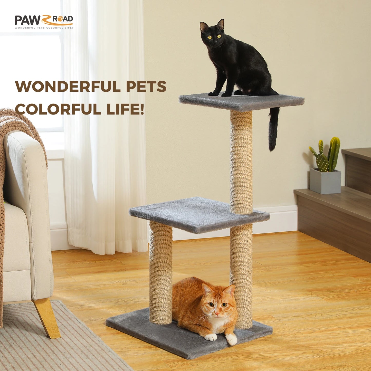 CozyPeaks: 2-in-1 Cat Activity Tower