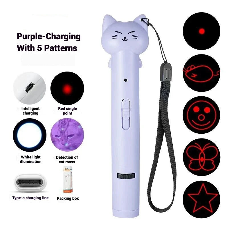 LaserChase | 5-in-1 Interactive Cat Laser Toy